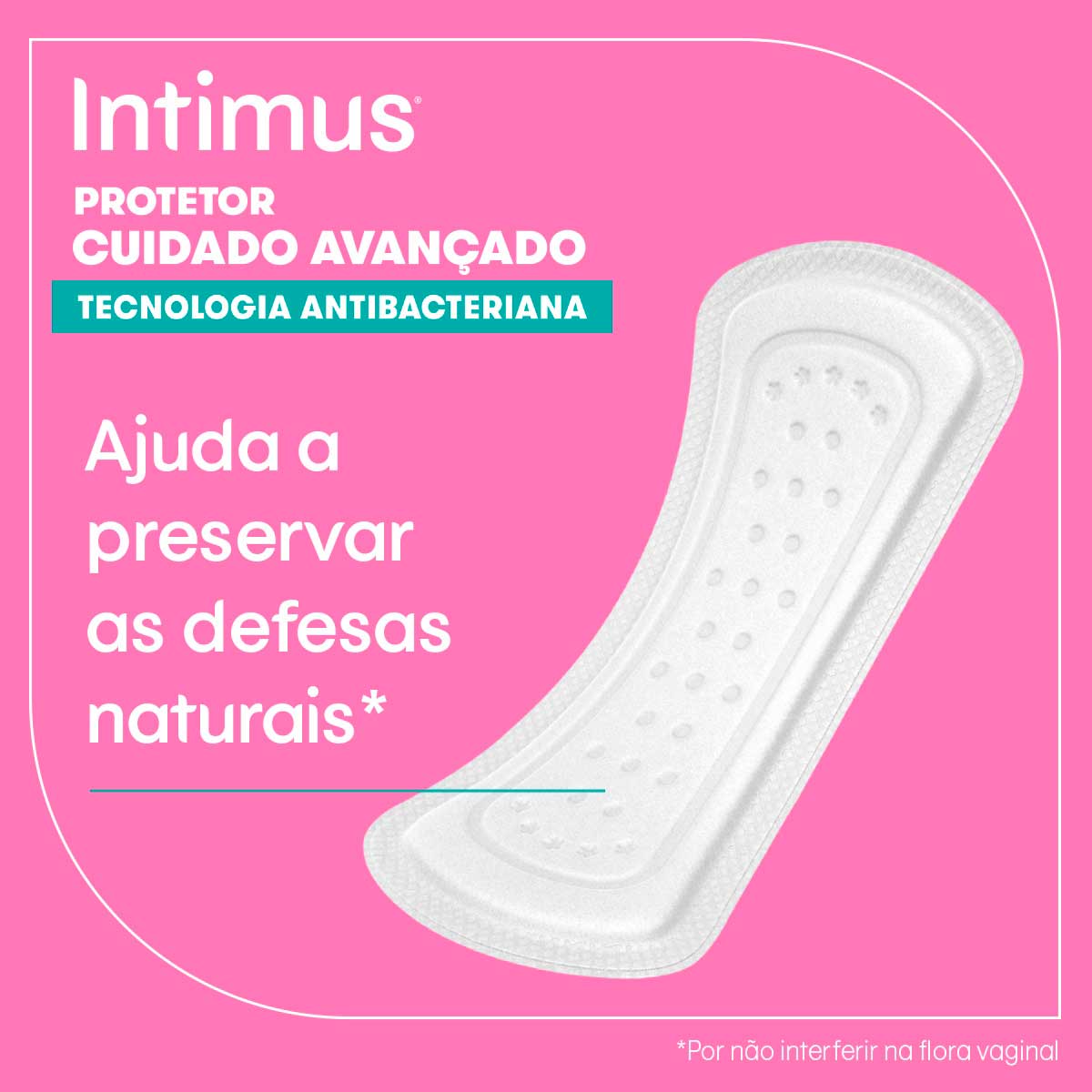 Protetor Diario Tecnologia Antibacteriana Intimus 80 Unidades
