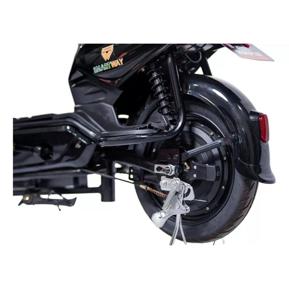 Bicicleta Elétrica Turbo 500w Adulto Sem CNH Scooter - Cor: Preto