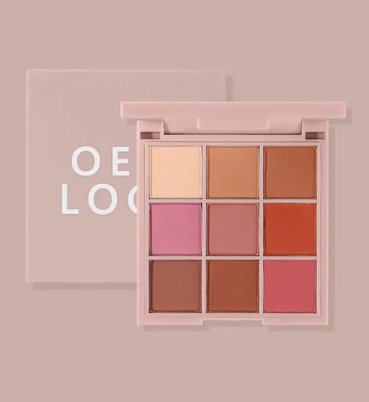 Custom Macaron Colors Pressed Pigment Eeyeshadow Palette