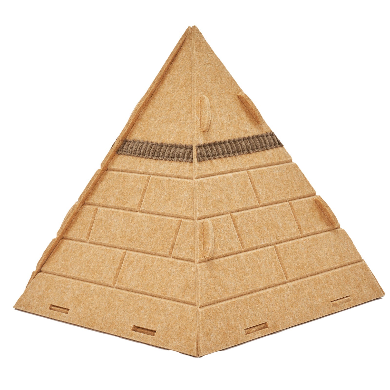 Pyramid Felt Cat Bed | Cat House – Secure Sleep & Scratching