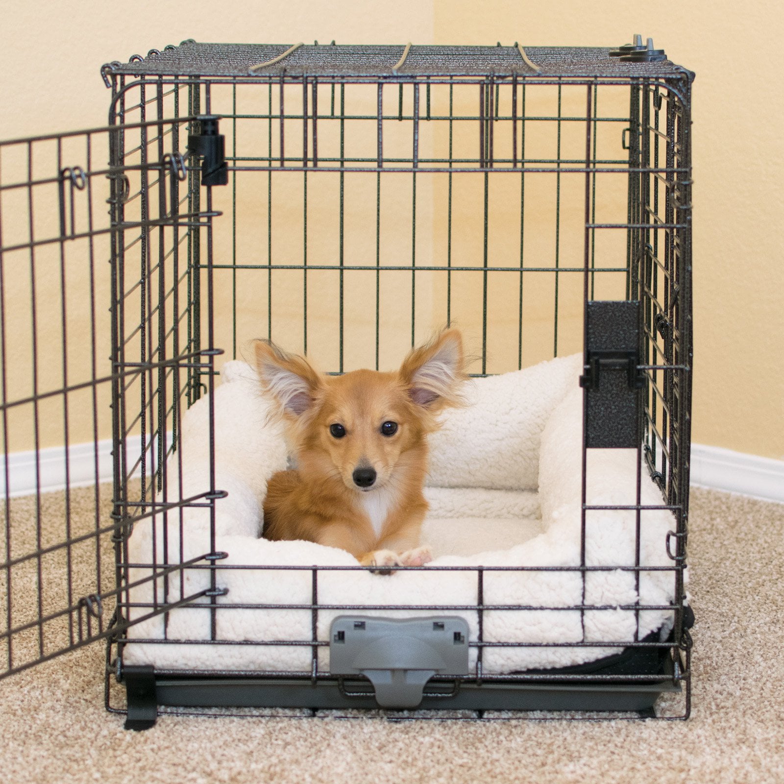 Deluxe Bolster Crate Pad Large Natural 25