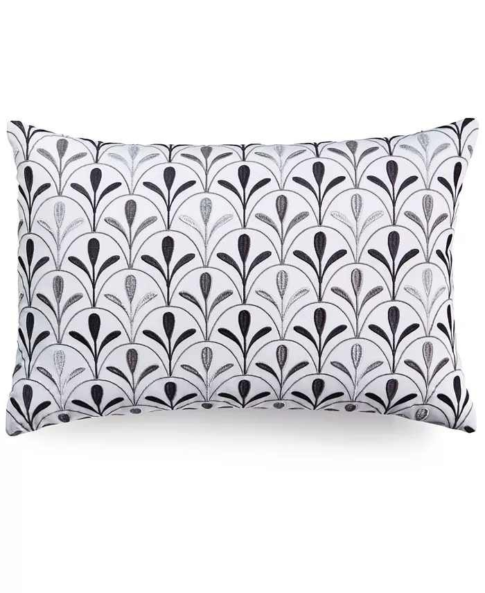 Charter Club Scallop Geo Embroidered Decorative Pillow， 12