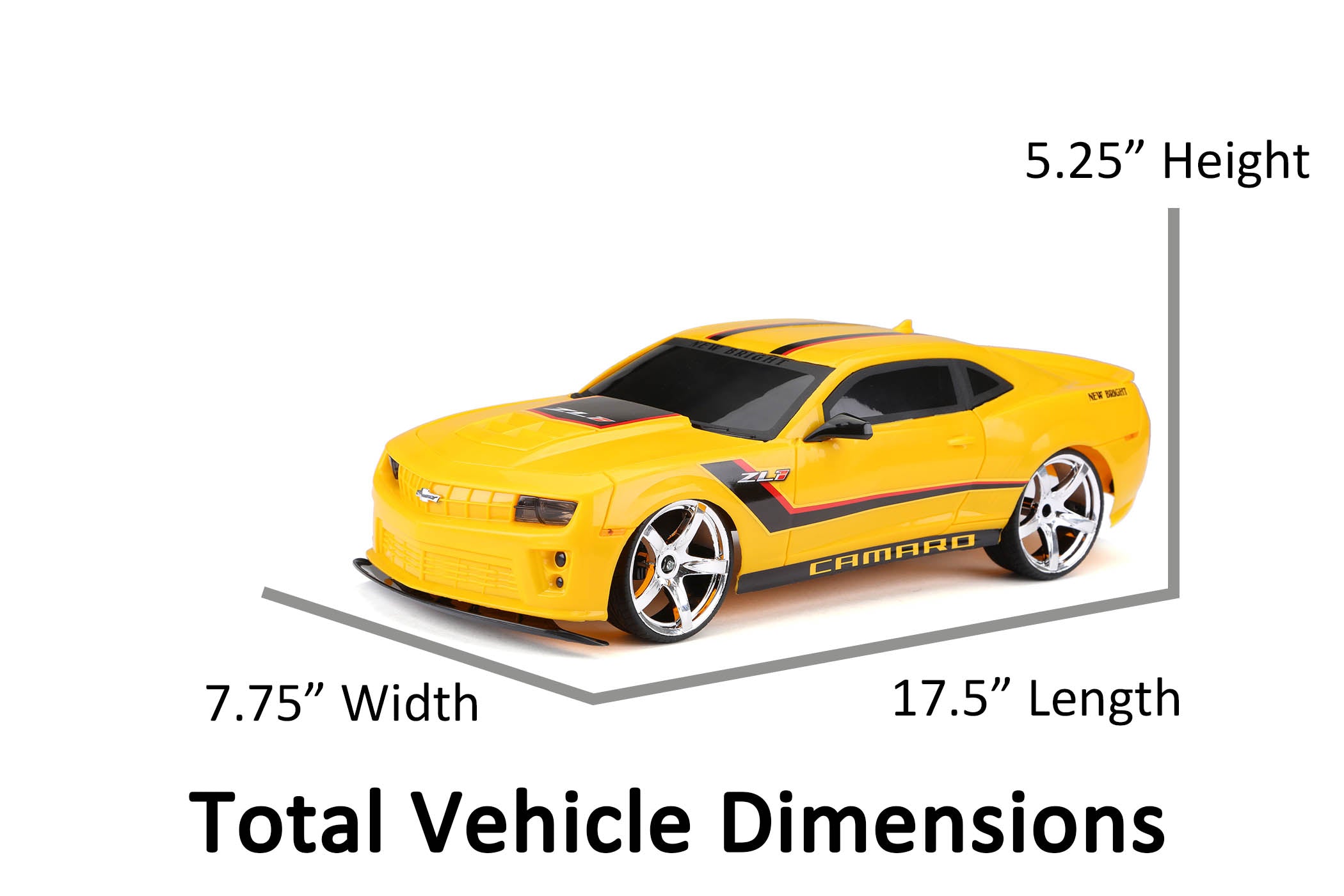 New Bright (1:10) Chevy Camaro Battery Radio Control Sports Car， 61029U-7Y