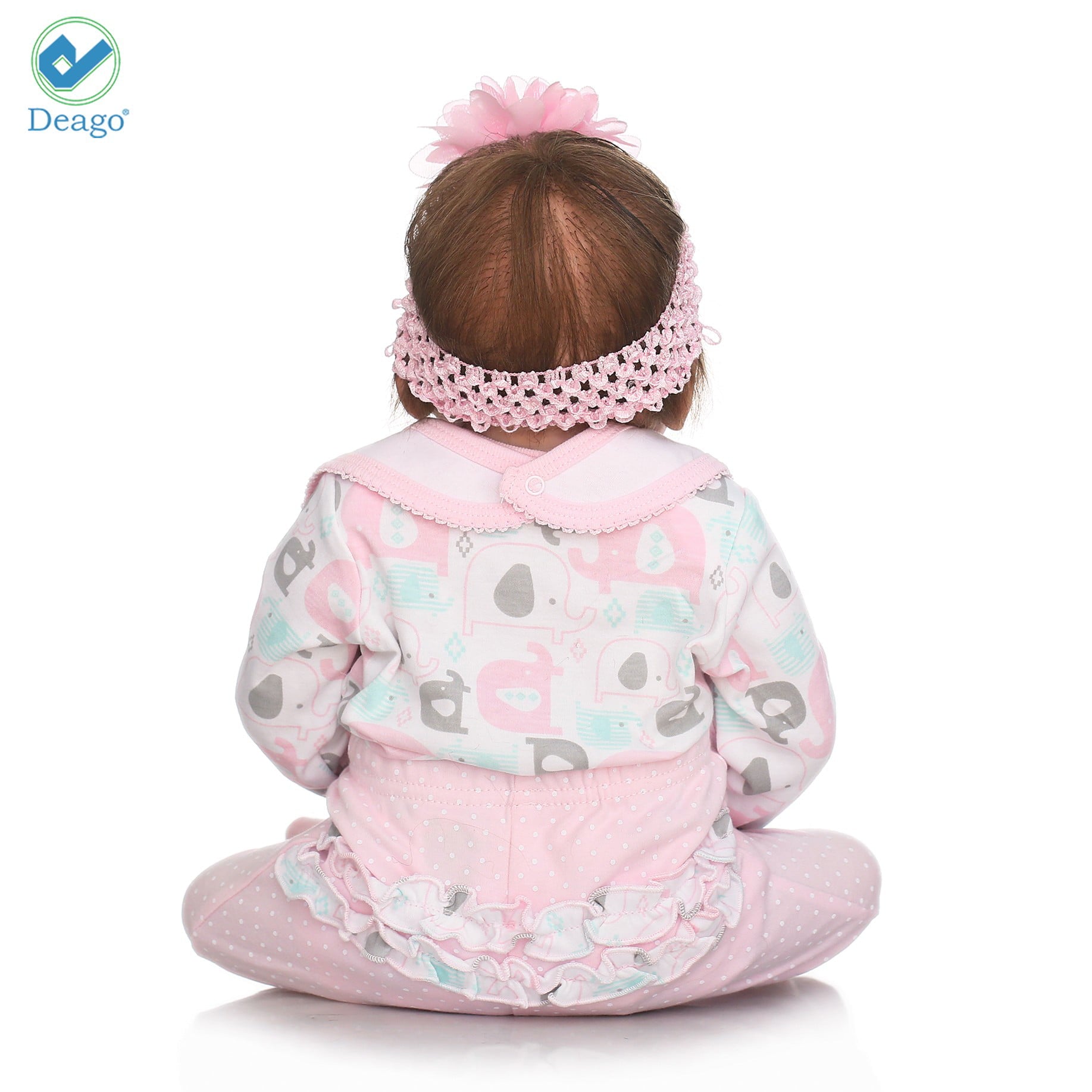 Deago Reborn Baby Dolls 22" Cute Realistic Soft Silicone Vinyl Dolls Newborn Baby dolls With Clothes