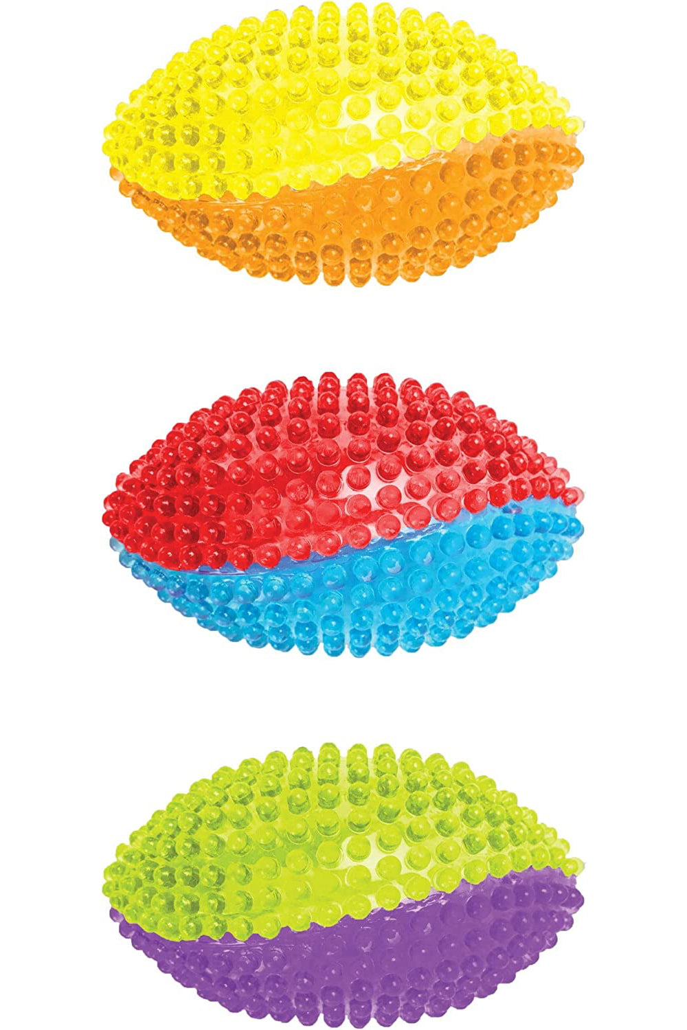 Light Up Football for Boys and Girls 1 Pack Rubber Football Toy Colors May Vary