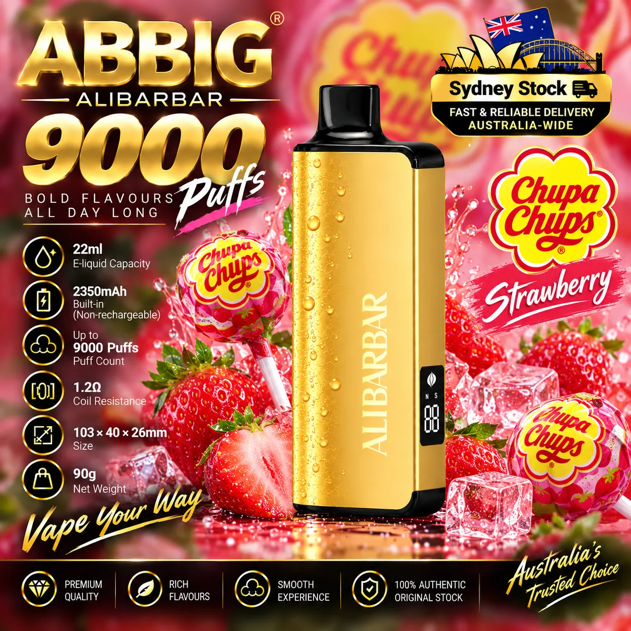 🎉Alibarbar ABBIG 9000  ( Sydney Stock 🚚 )