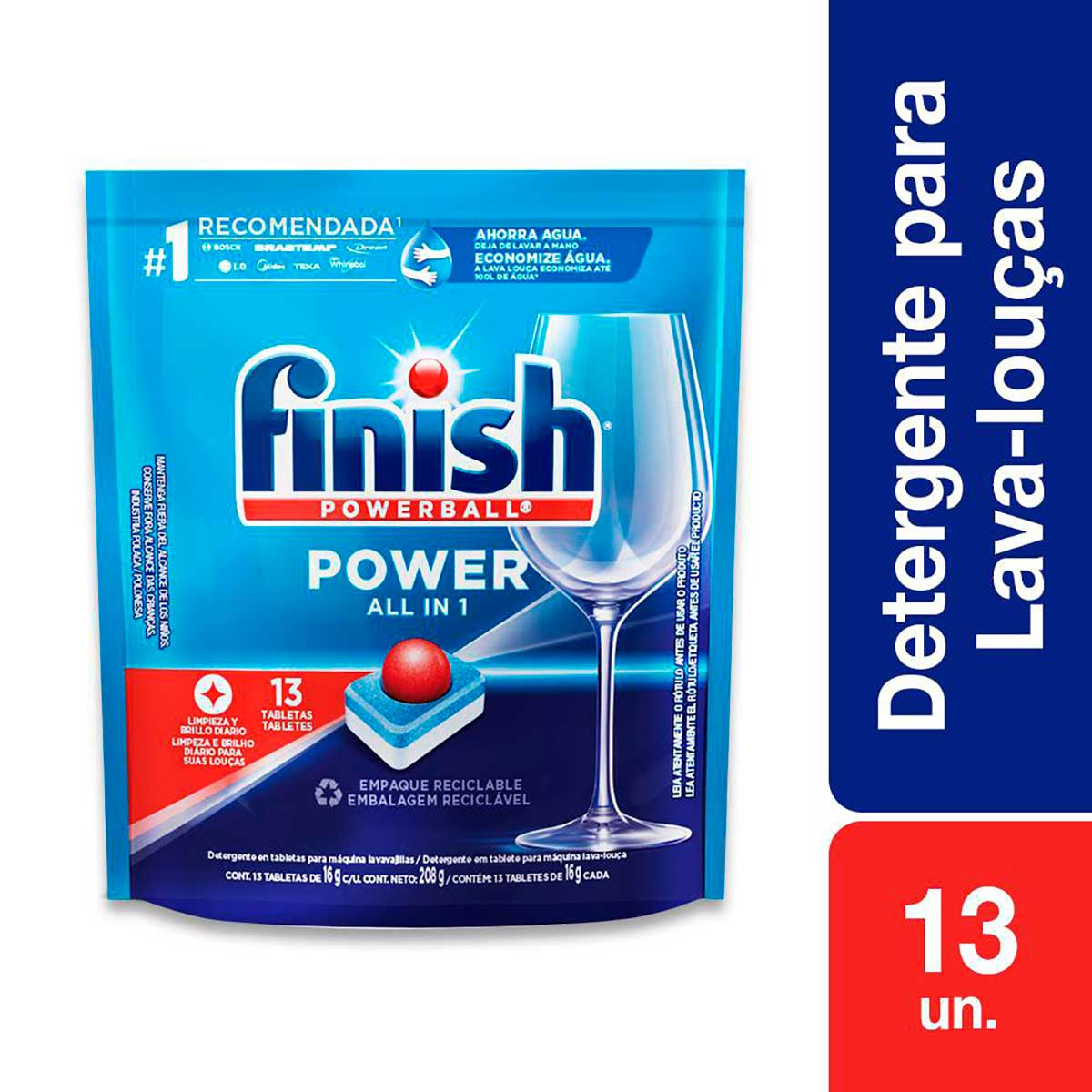 Detergente para Lava Loucas em Tablete Finish 13 unidades