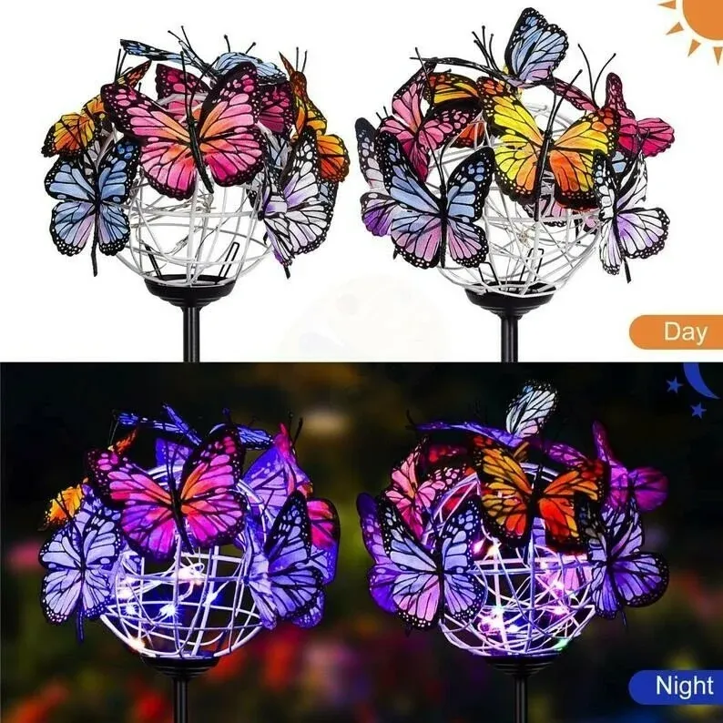 🔥BIG SALE - 49% OFF🔥Solar Stake Lights Butterflies Decor Lights