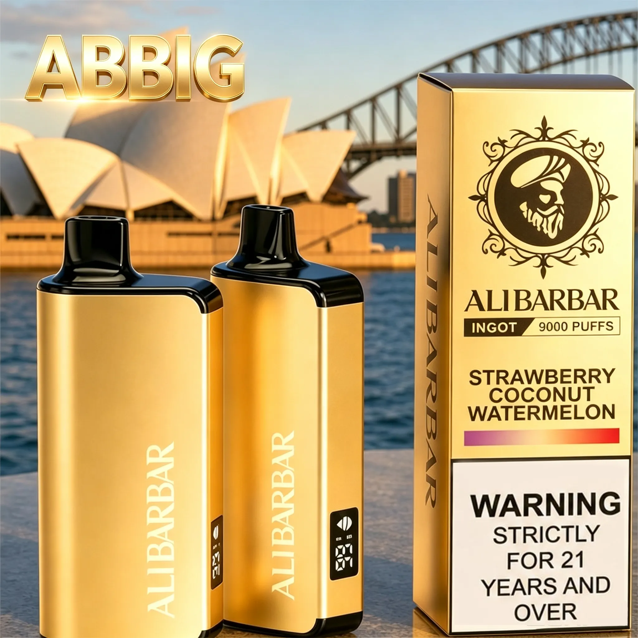 🎉Alibarbar ABBIG 9000 Puffs – Mixed Flavors | Ultimate Vaping Experience ( Sydney Stock 🚚 )