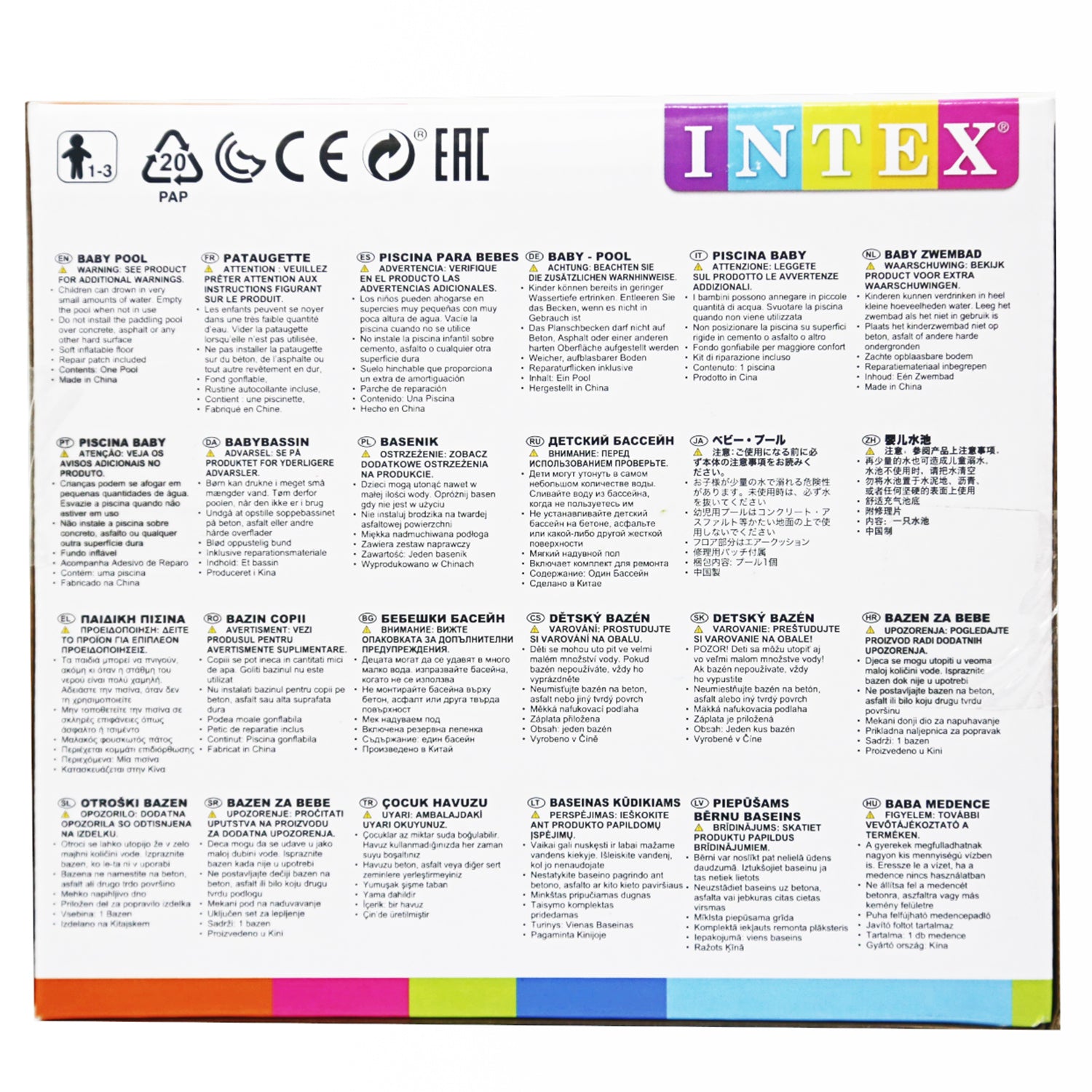 Intex Sunset Glow Baby Pool 24