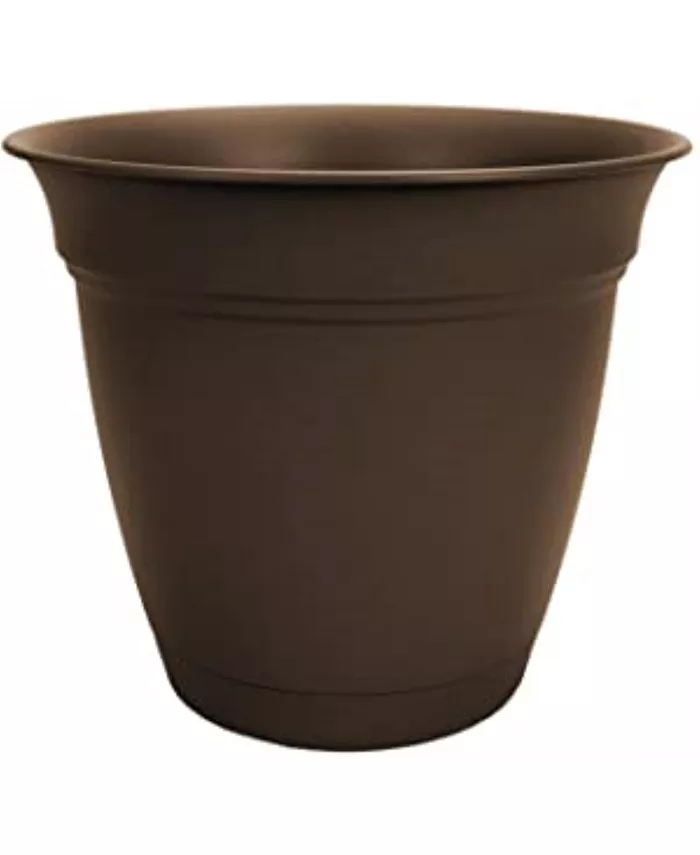 The HC Companies HC Companies Eclipse In Outdoor Round Plastic Planter Chocolate 8in