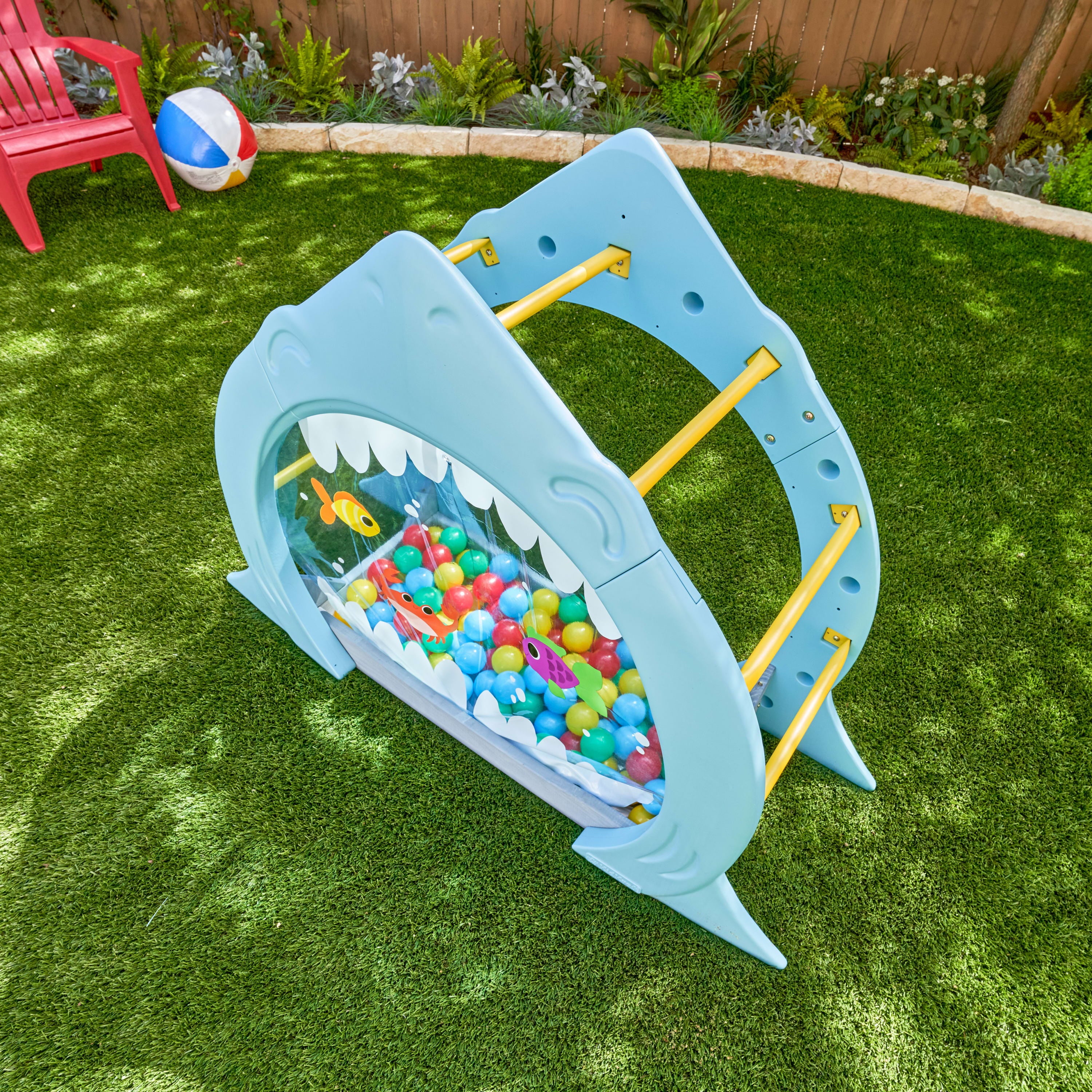 KidKraft Shark Escape Arched Outdoor Toddler Play Climber