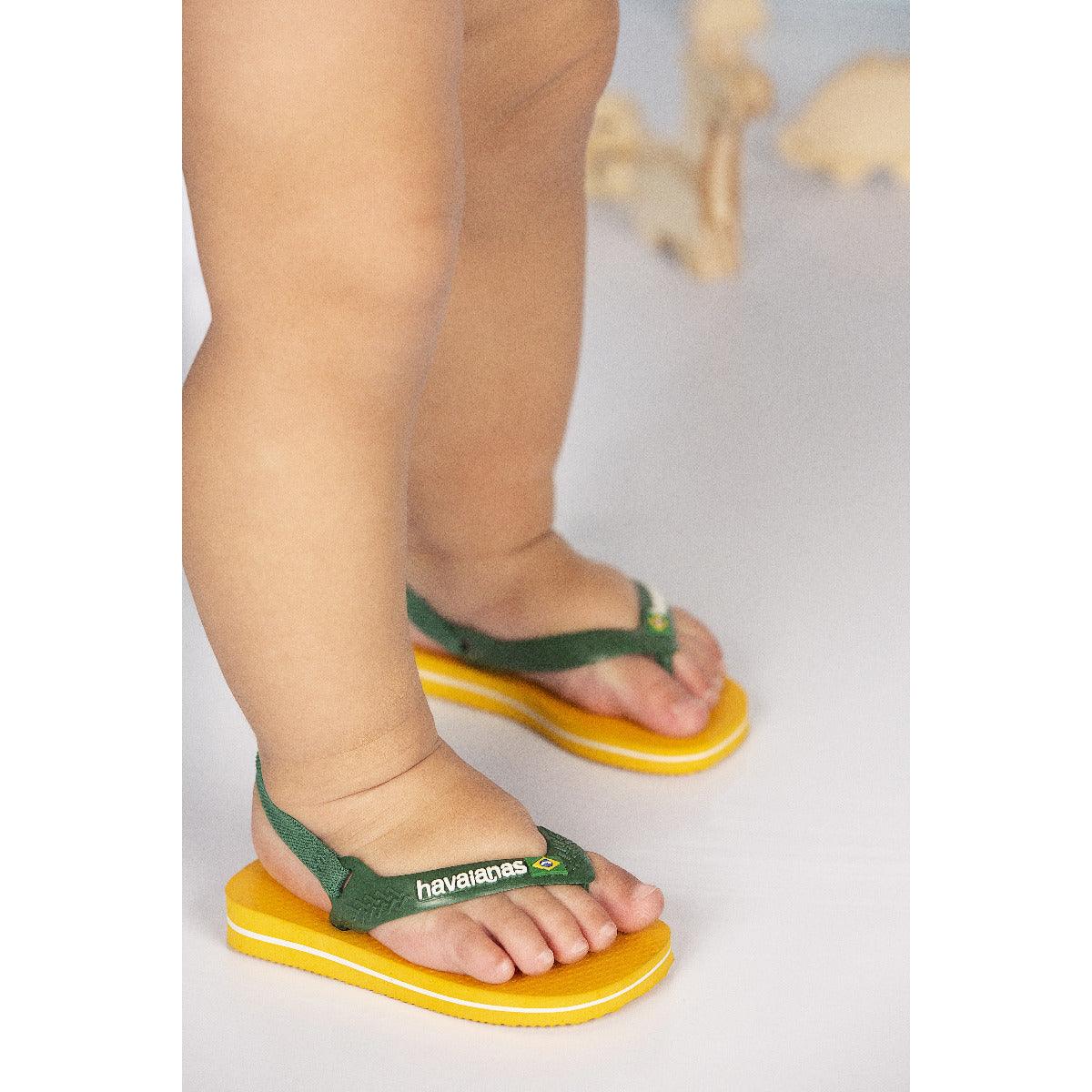 Chinelo Havaianas Baby Brasil Logo
