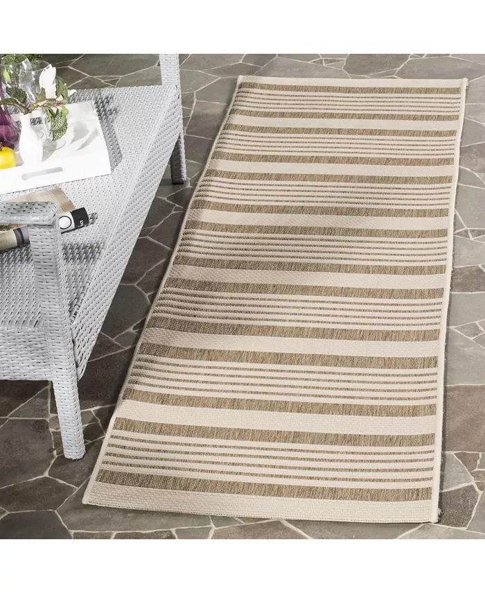 Safavieh Courtyard Brown and Bone 2'3