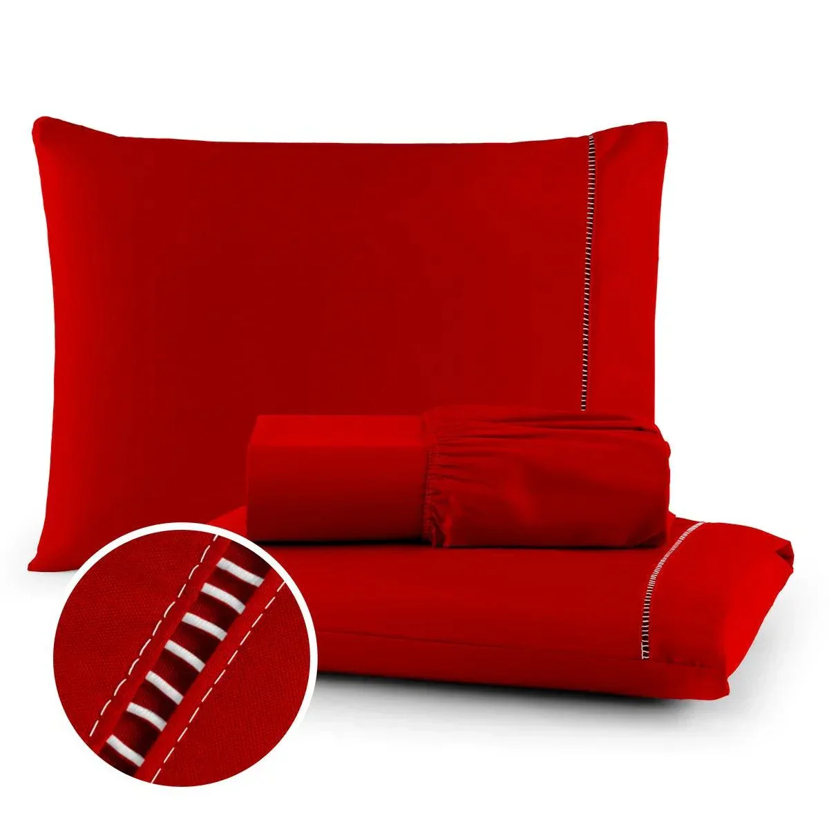 Jogo de Lençol EcoSoft Micropercal 400 fios Padrão 03 Peças