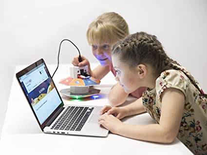 TTS BBC: Micro-Bits UFO Robots – Programmable Robots， Carboard to Code UFO Binary Bots， Coding Robot Toy for Programming and Learning (Pack of 1)