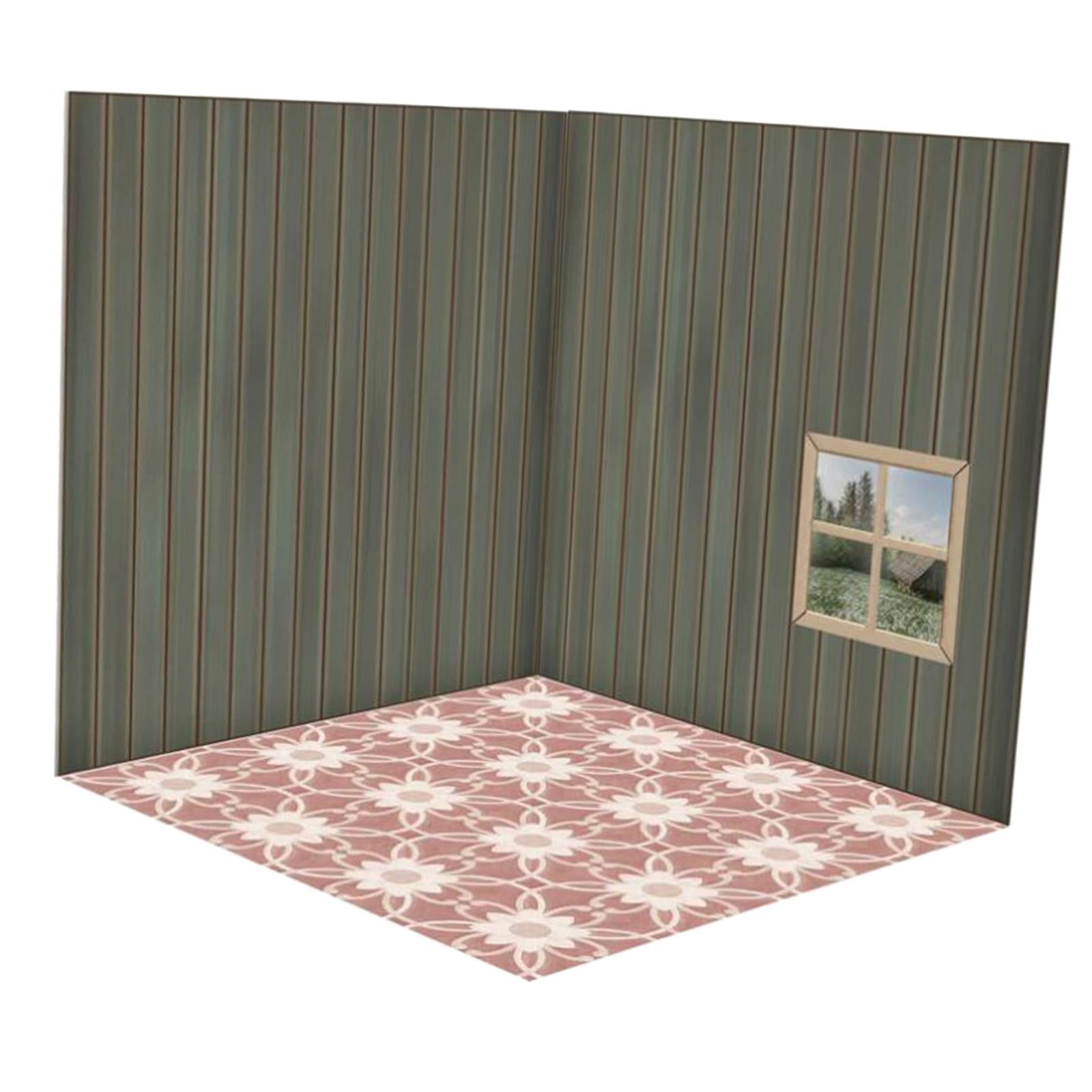 1/12 Scale Backdrop Scene Model Collection ama Parking Background Background Board Scene for Action Figures Dolls Vehicle Scene Toy Living Room