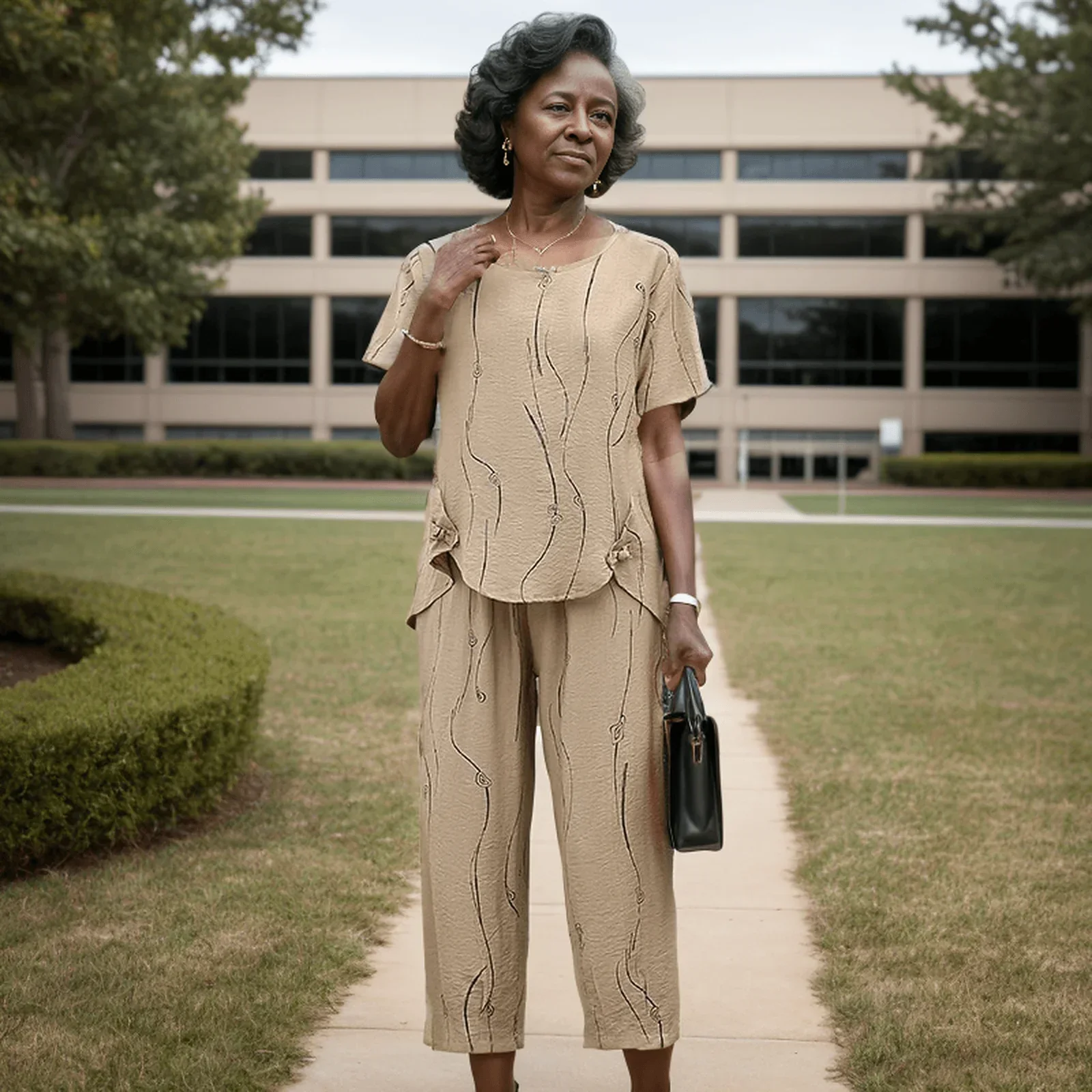 Conjunto Charmie™ Camiseta + Calça / Um Mix Perfeito de Requinte, Conforto e Estilo!