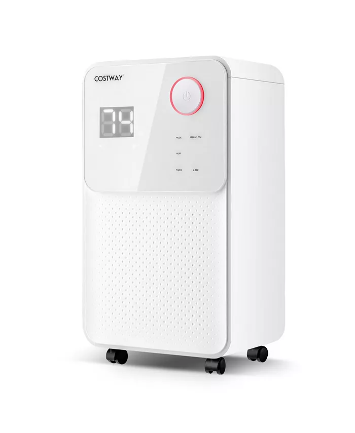 Costway 32 Pints 2000 Sq. Ft Dehumidifier for Home Basements w 3-Color Digital Display