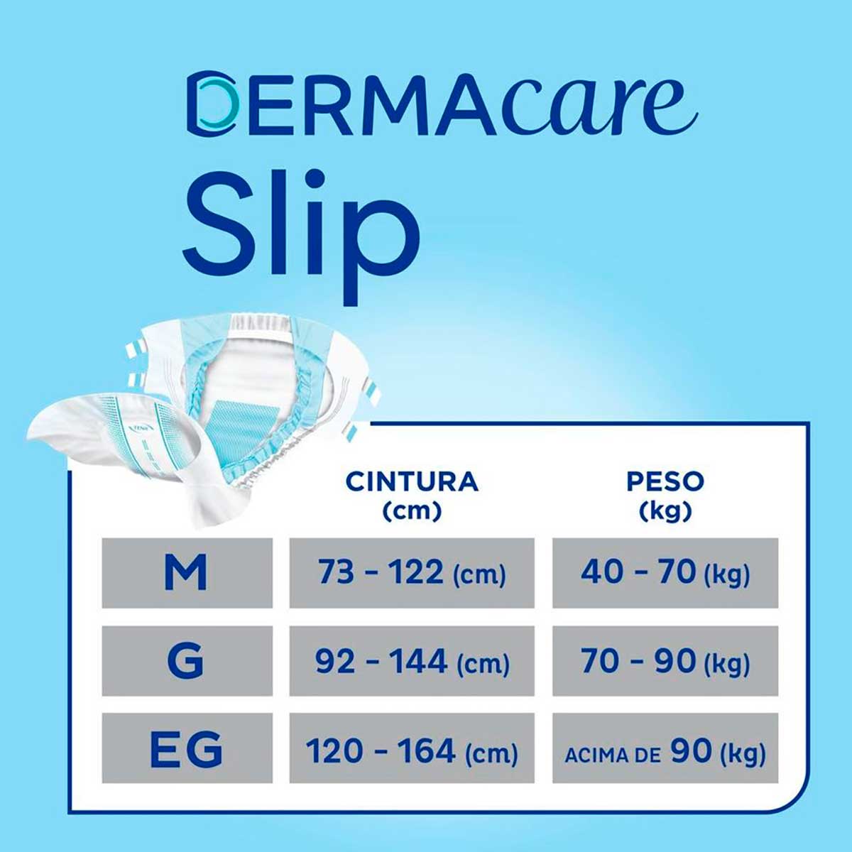 Fralda Geriatrica M Tena Slip Dermacare 8 Unidades