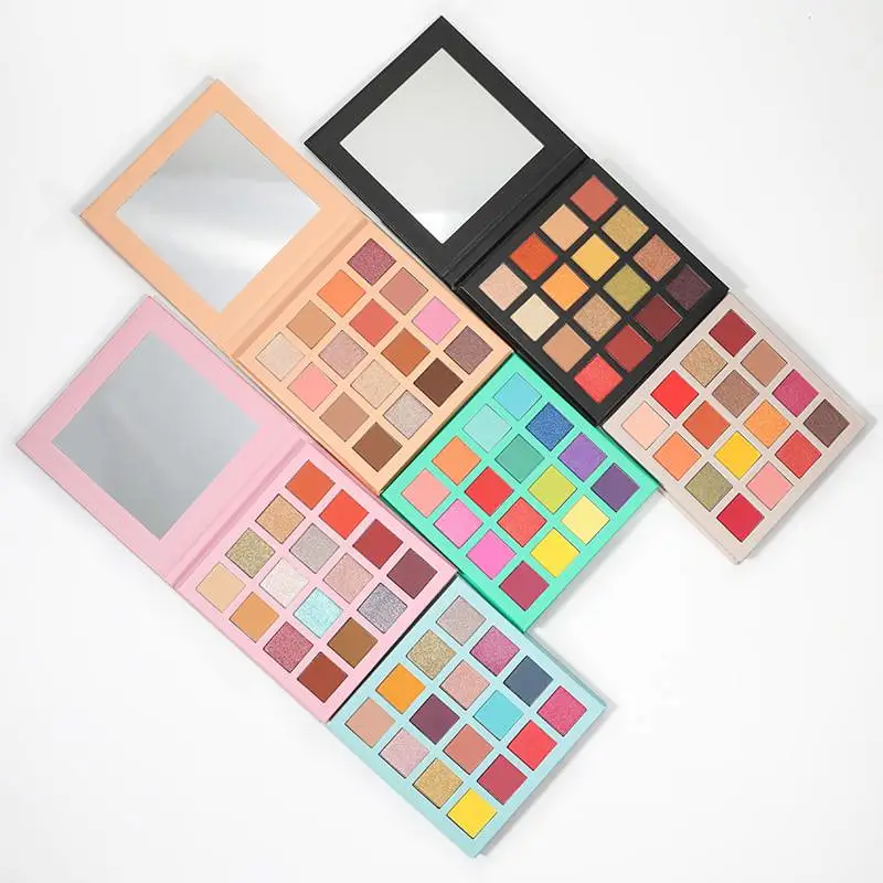 Free Combination High Pigment Private Label DIY 16 Color Eyeshadow Palette