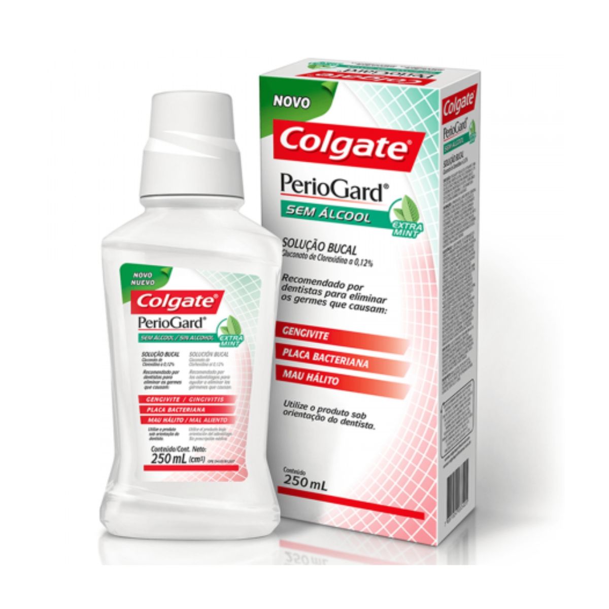 Enxaguante Bucal Colgate Periogard Extra Mint sem Alcool 250ml