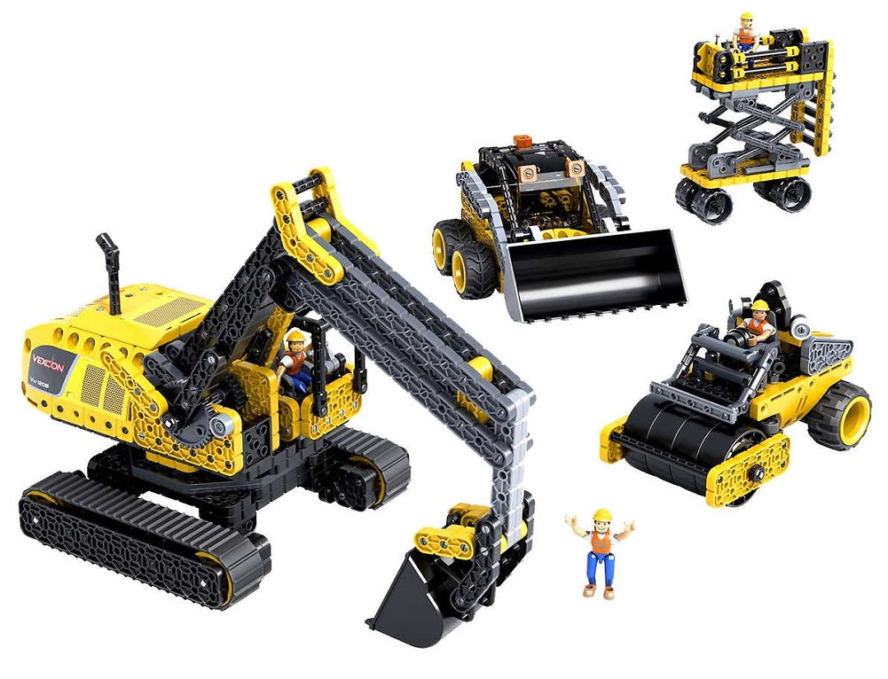 HexBUG VEX Robotics YELLOW Construction Machinery STEM Construction Kit 3-Piece