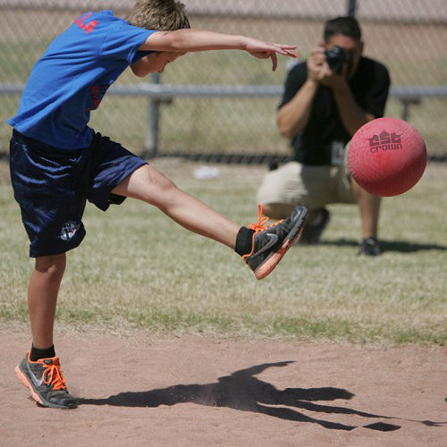 Crown Sporting Goods Set of 6 Playground Balls with Hand Pump and Needles – Classic 8.5