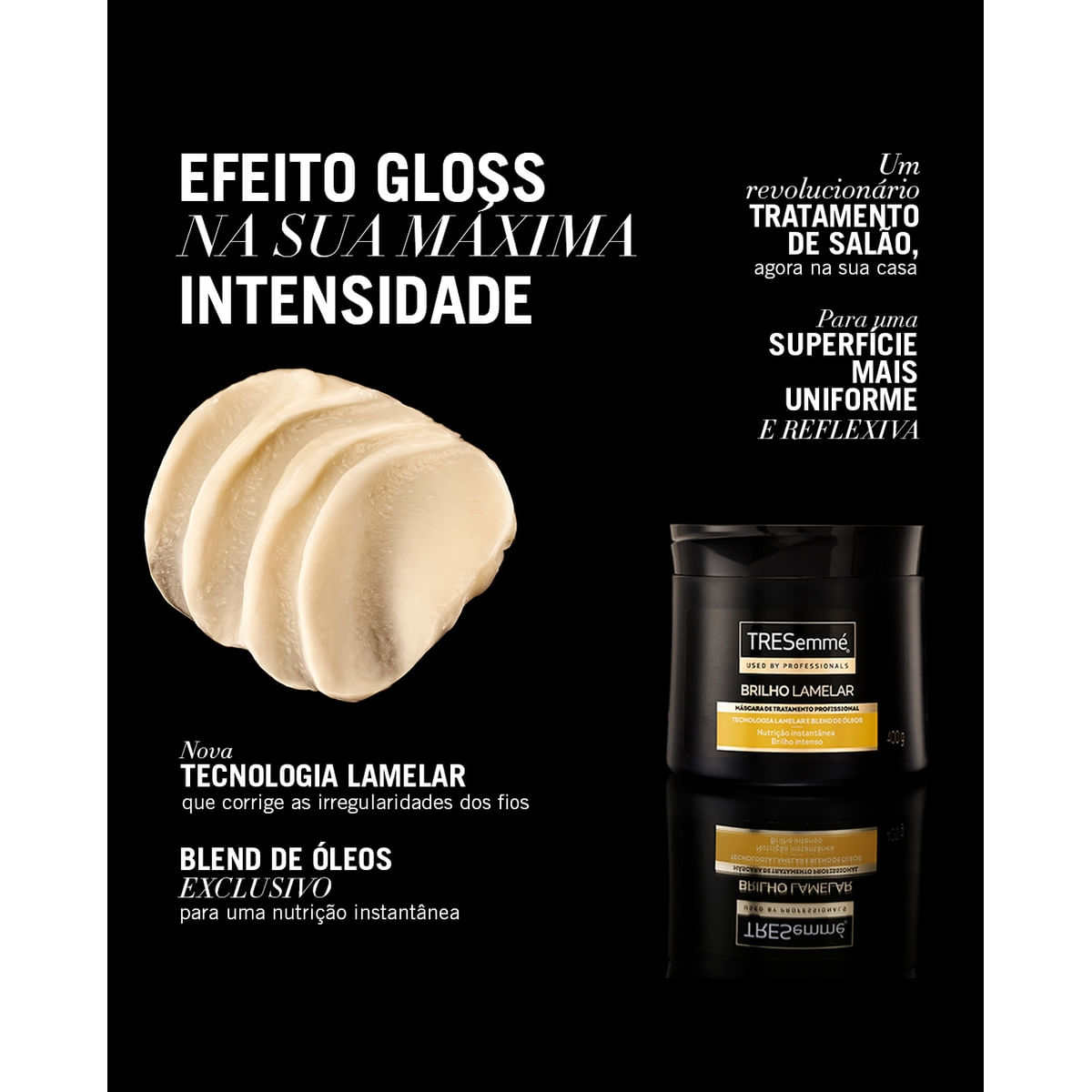 Mascara de Tratamento Tresemme Brilho Lamelar Pote 400g