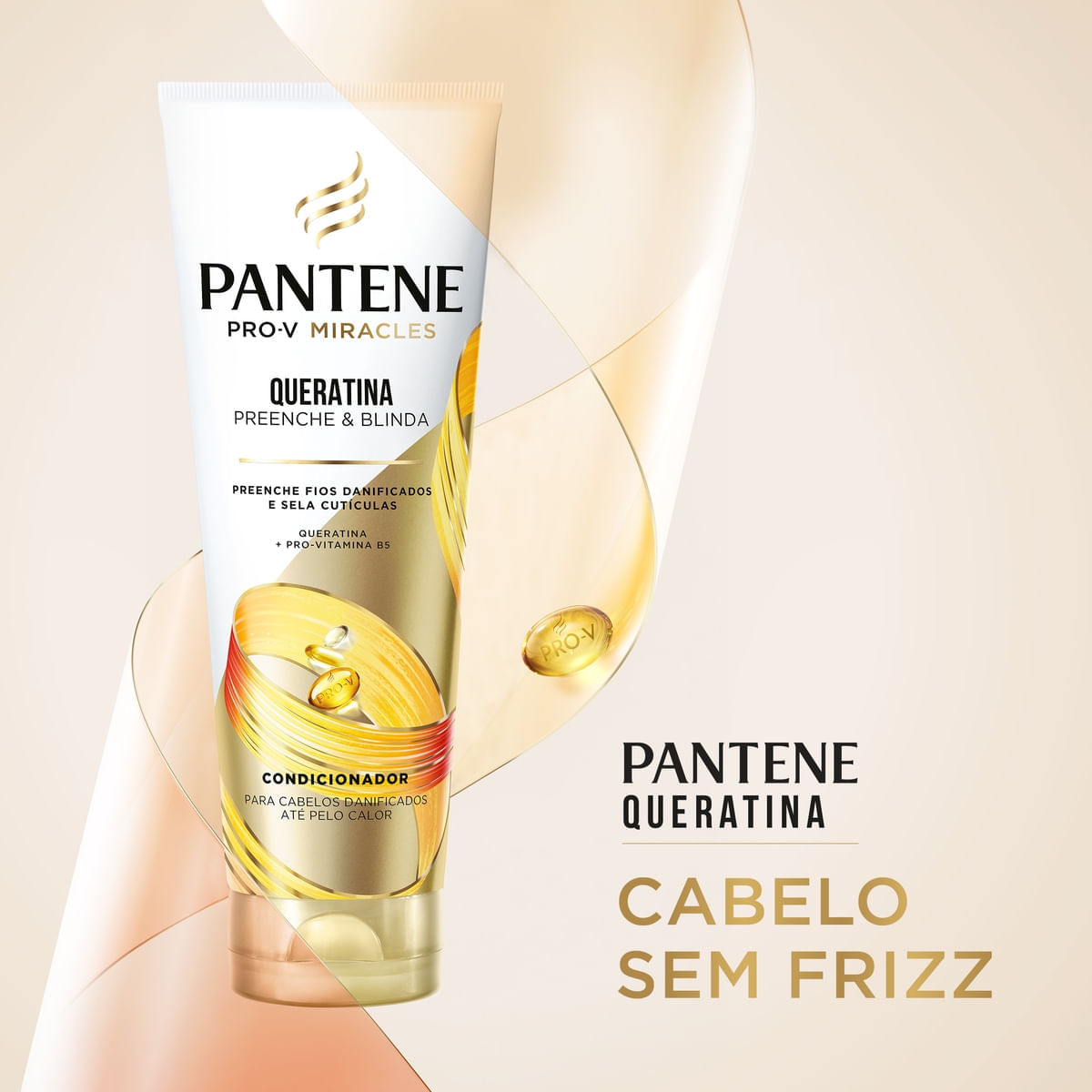 Condicionador Pantene Pro-V Miracles Queratina Preenche e Blinda 250ml
