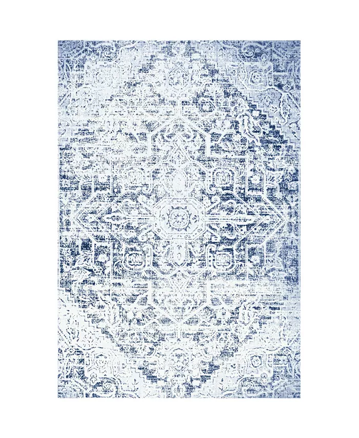 Nicole Miller Patio Sofia Fleur Dark Blue Outdoor Area Rug Collection