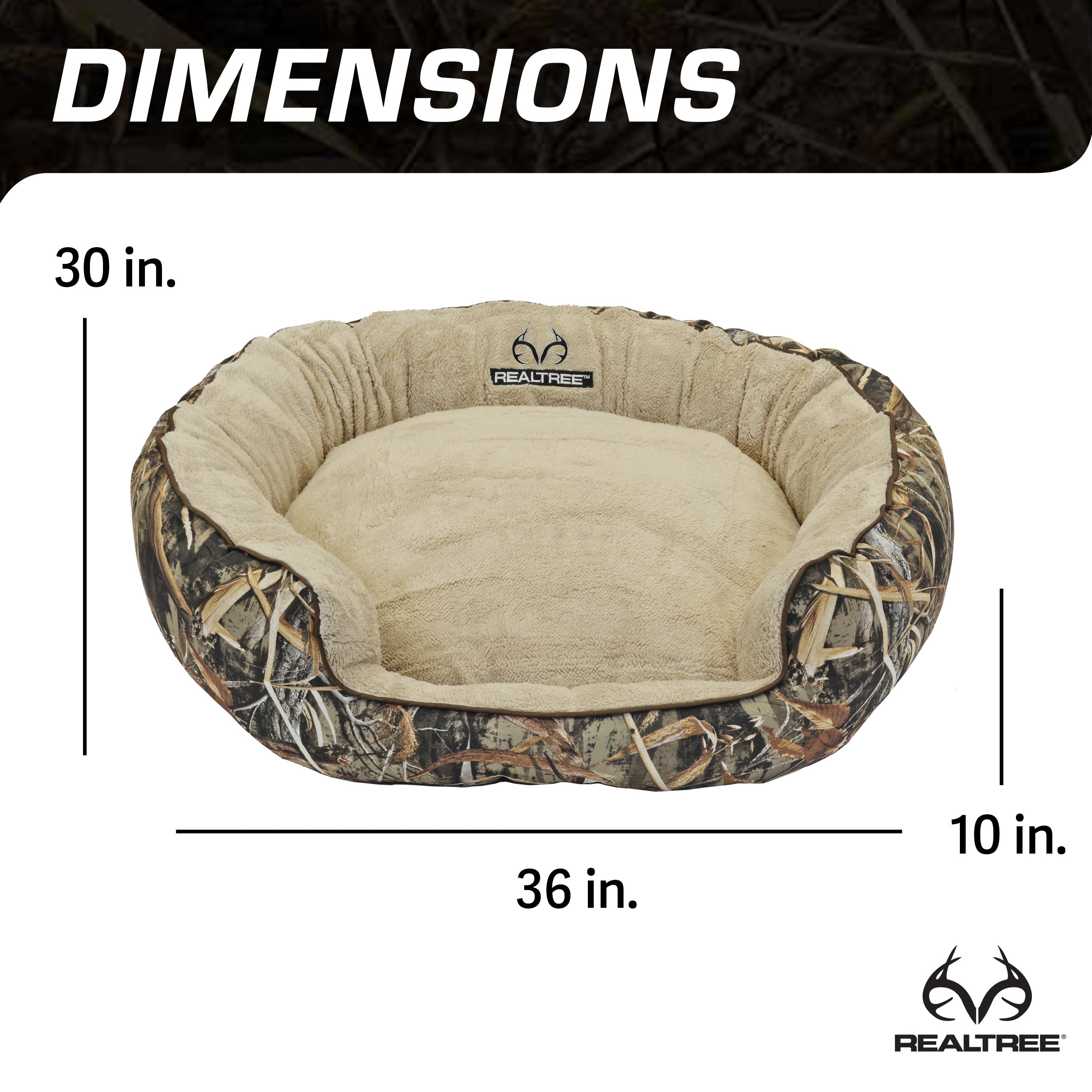 Realtree Edge(R) Camo Bolster Bed - Brown