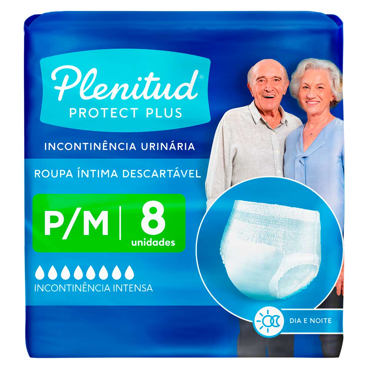 Roupa Intima Plenitud Plus para Incontinencia P/M 8 Unidades