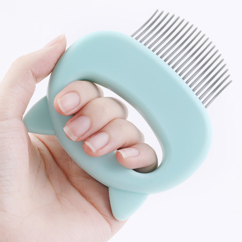 Gentle Cat Grooming Brush for Shedding Control & Relaxing Fur Massage