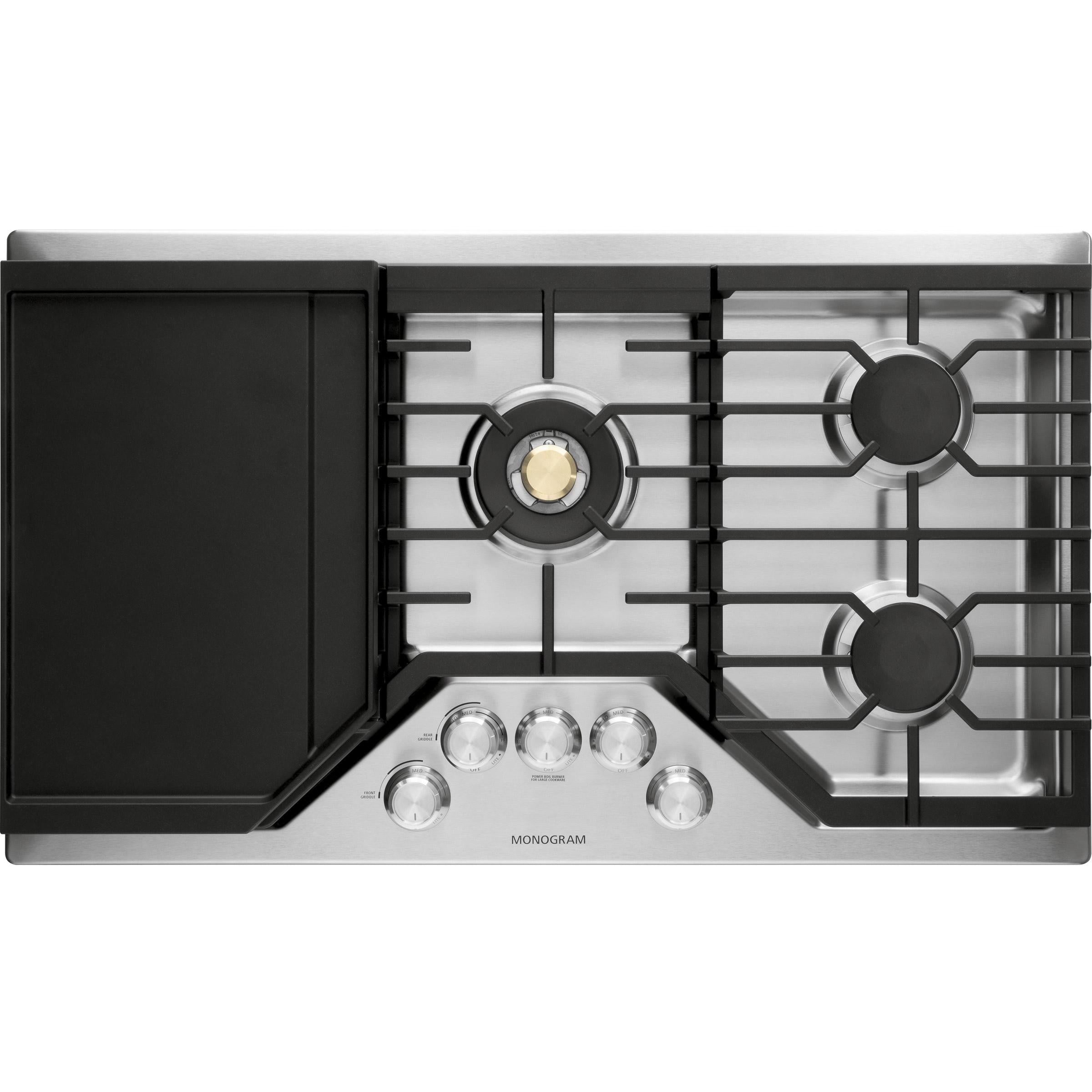 Monogram 36-inch Built-In Gas Cooktop ZGU36RSLSS