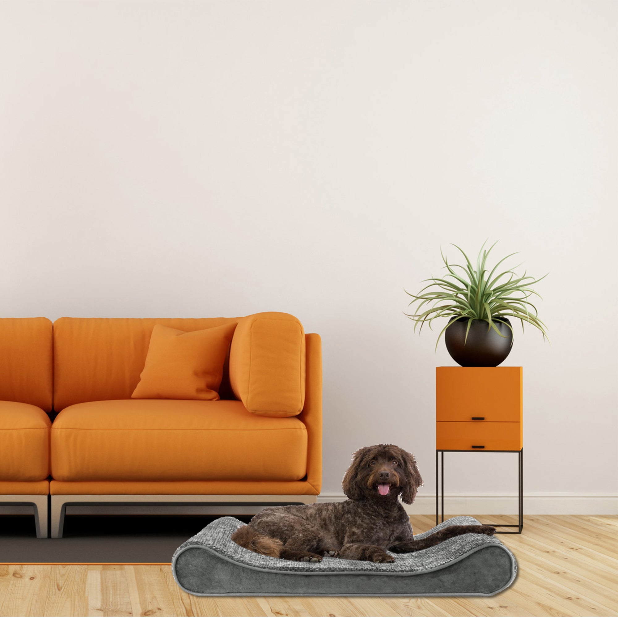 Mayton， Standard Foam Inner Waterproof With Corn Grain Pattern Dog Bed， Small.