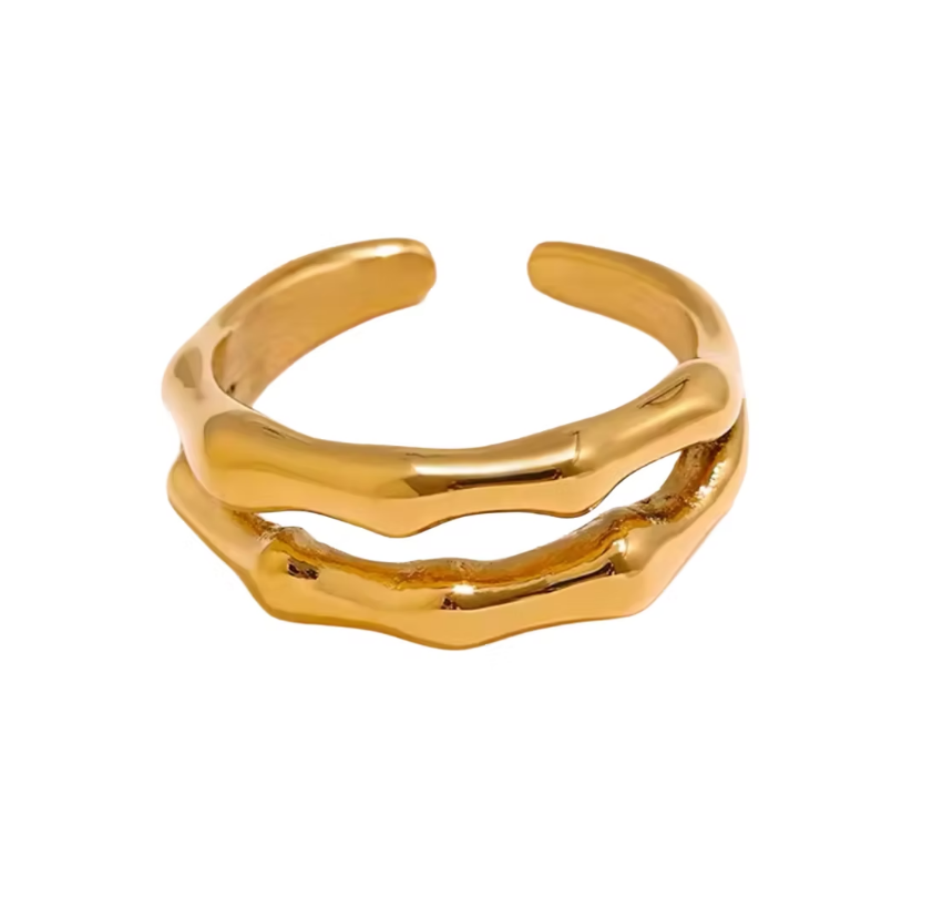 PRE-ORDER Bamboo Double Ring apx 4/30