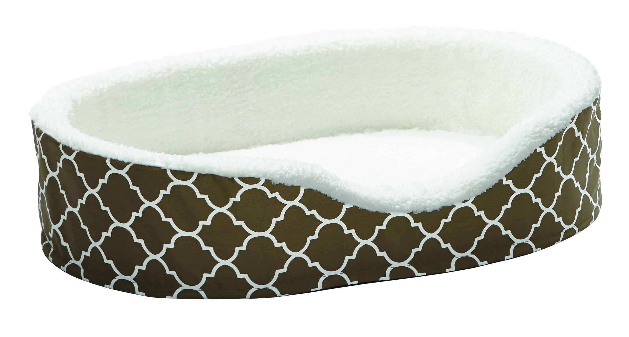 MIDWEST QT BRWN TFLN NEST PET BED 36IN
