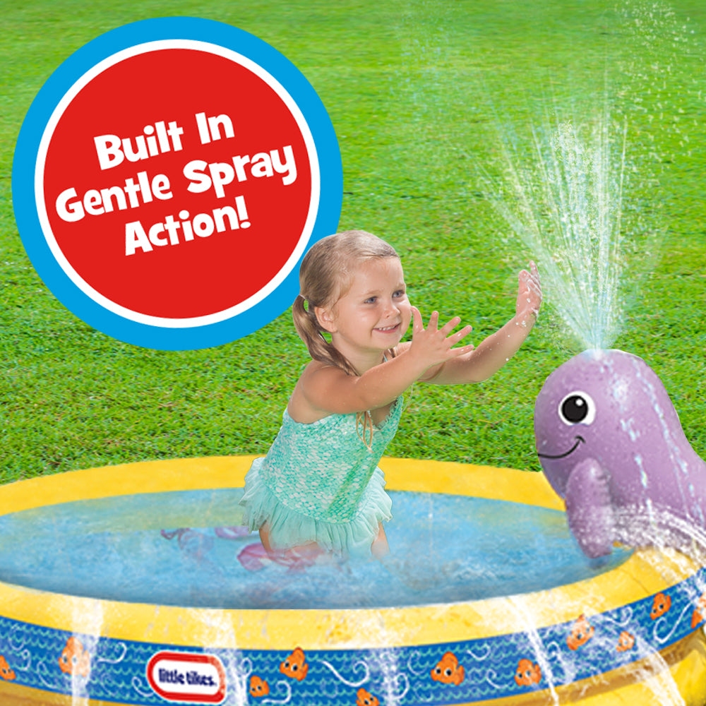 Little Tikes Lt My First Lil Water Park， Round Yellow Splash Pool， Kids Ages 3-6