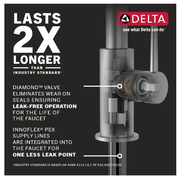 Delta Essa Touch2O Technology Single-Handle Bar Faucet in Arctic Stainless with MagnaTite Docking
