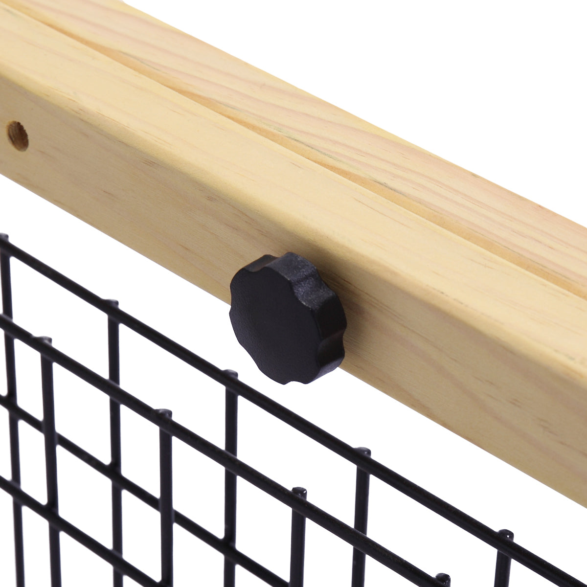 Adjustable Indoor Solid Wood Construction Pet Fence Gate Free Standing Dog Gate