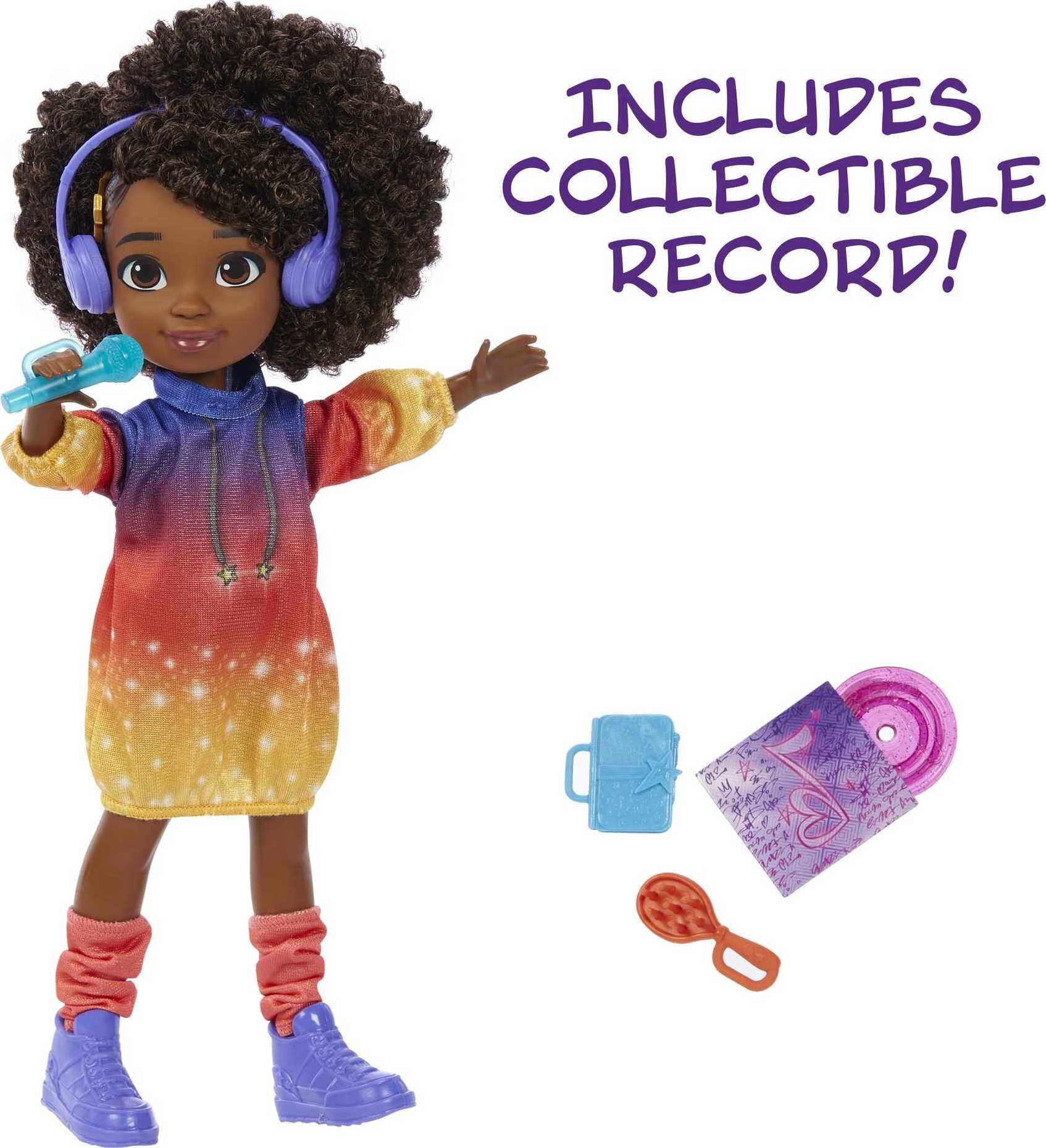 Karma's World Singing Star Karma Doll with Music Accessories & Collectible Record
