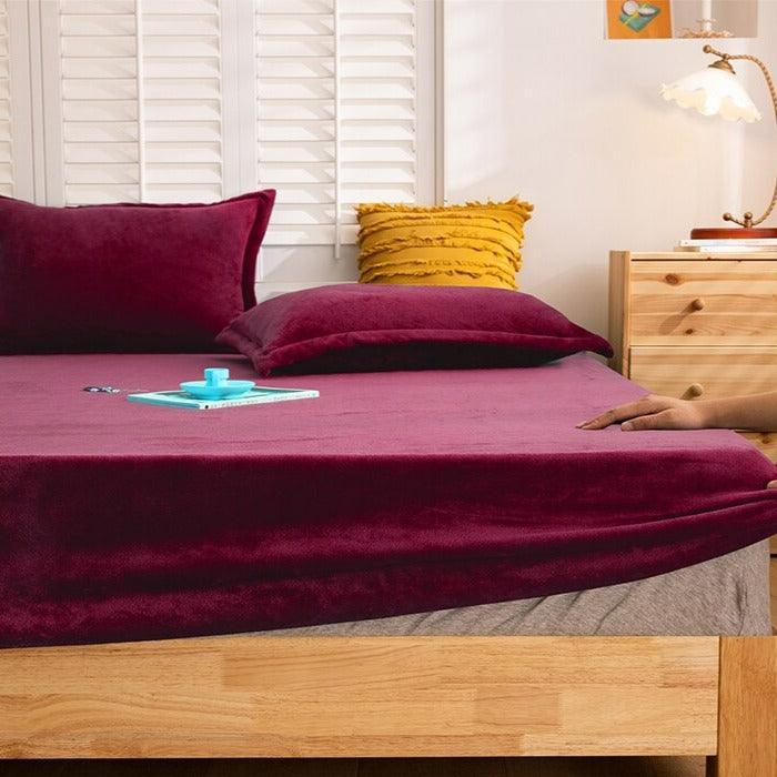 Conjunto Calme™ de Lençol + Fronhas em Veludo Super Macio