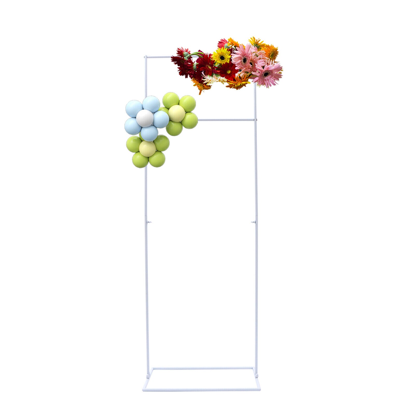 White Wedding Arch Rack 61.02" Wedding Party Backdrop Stand Flower Display Arch