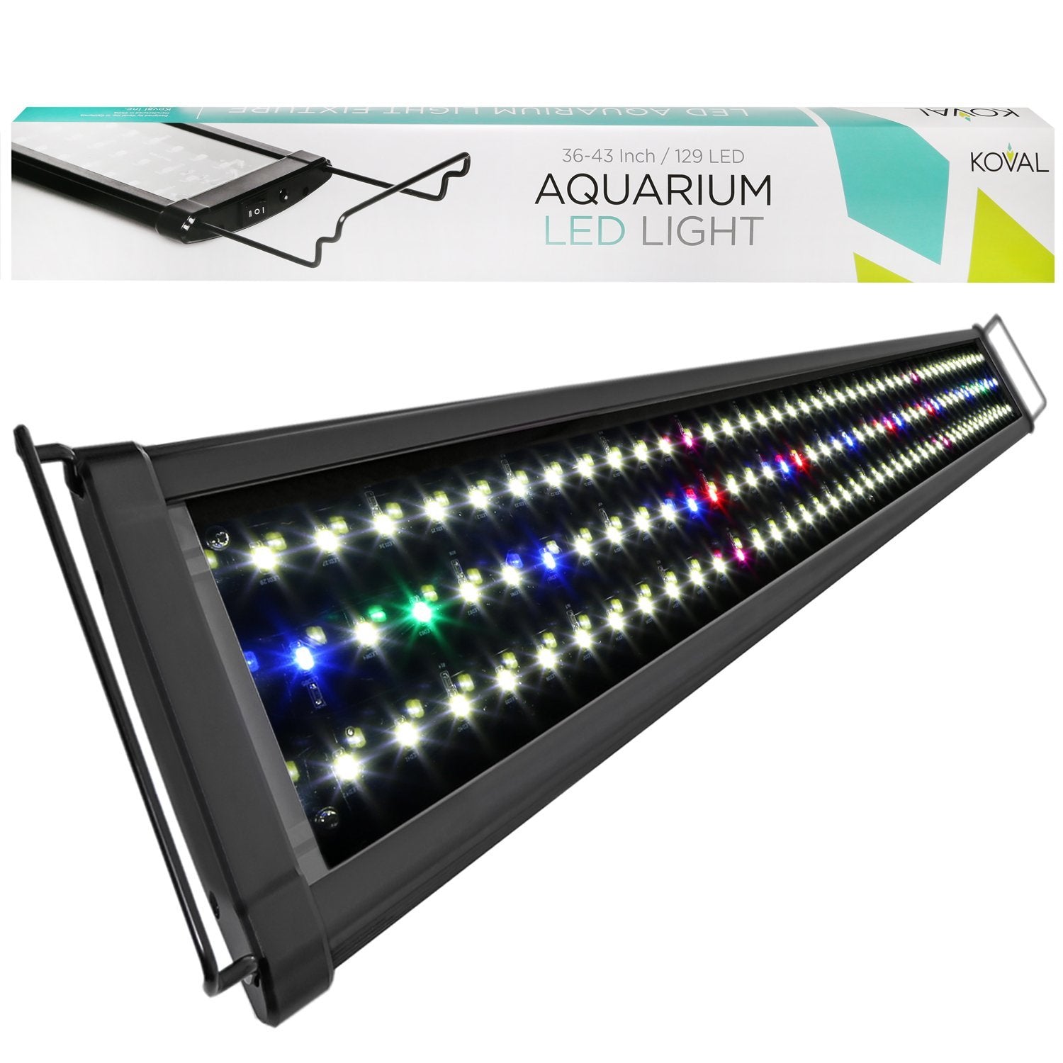 Koval Inc. 129 LED Aquarium Light with Extendable Brackets， 36-Inch to 43-Inch