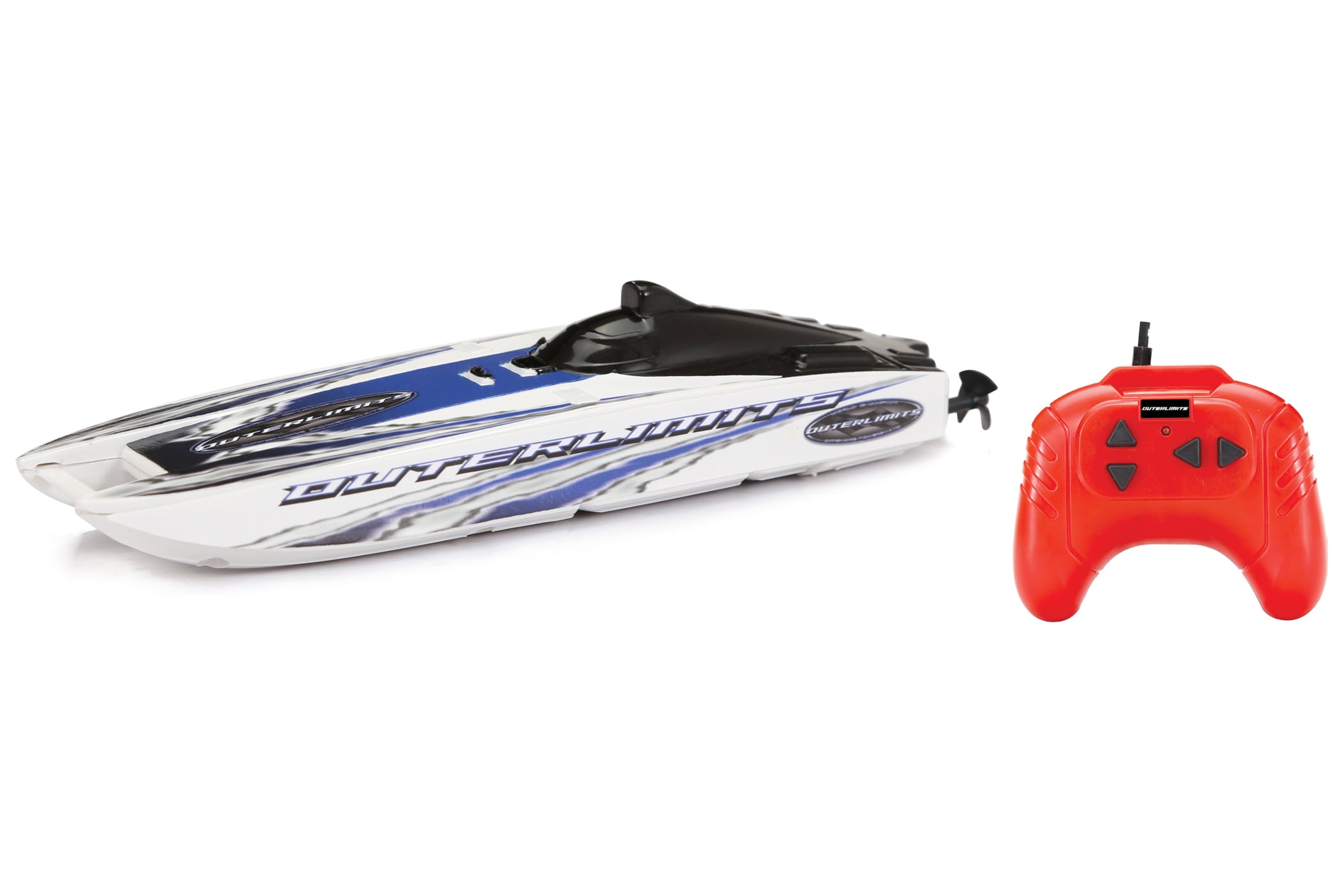 Adventure Force 6 inch Outer Limits Catamaran Battery Radio Control Nano Mini Boat， 6706-1RH