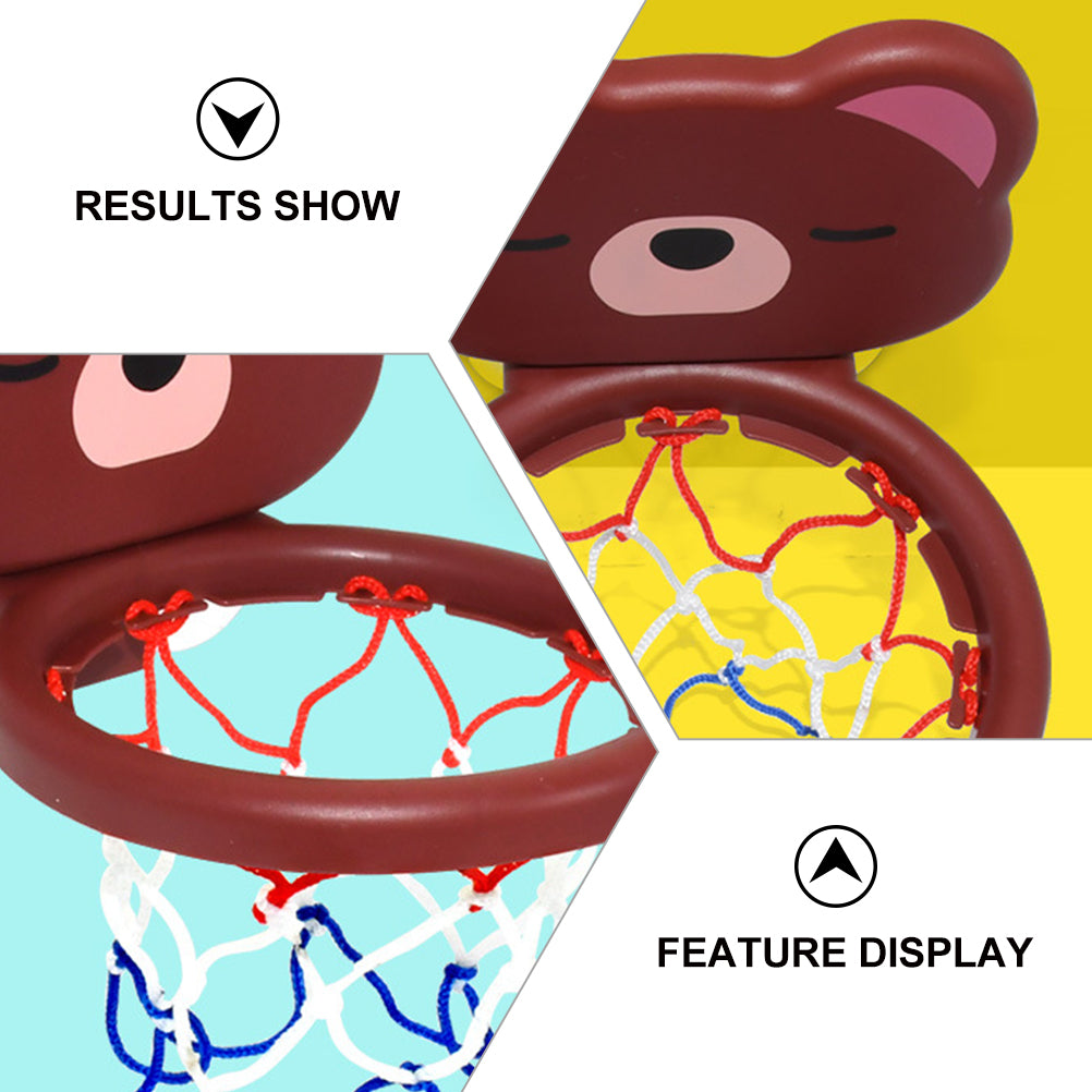 1 Set Children's Basketball Rack Set Bathroom Ball Basket (Assorted Color)