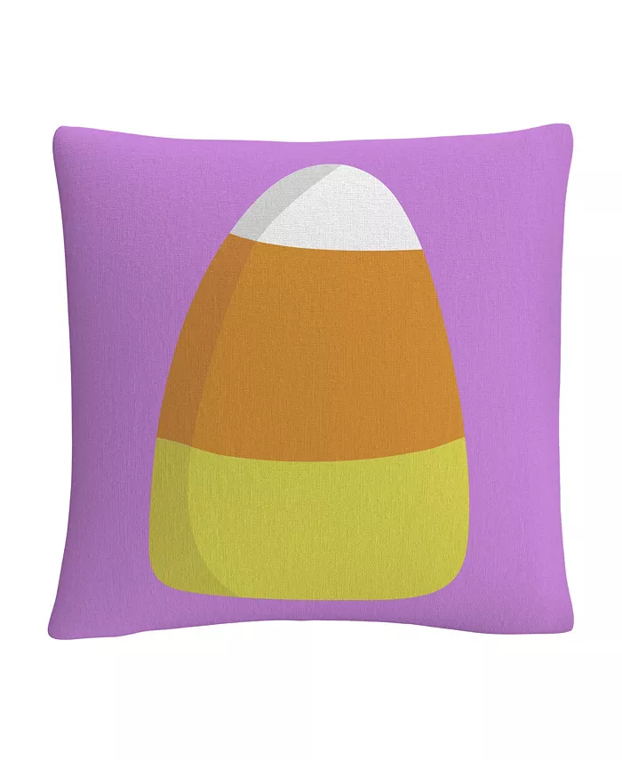 Baldwin ABC Modern Candy Corn Halloween Decorative Pillow， 16