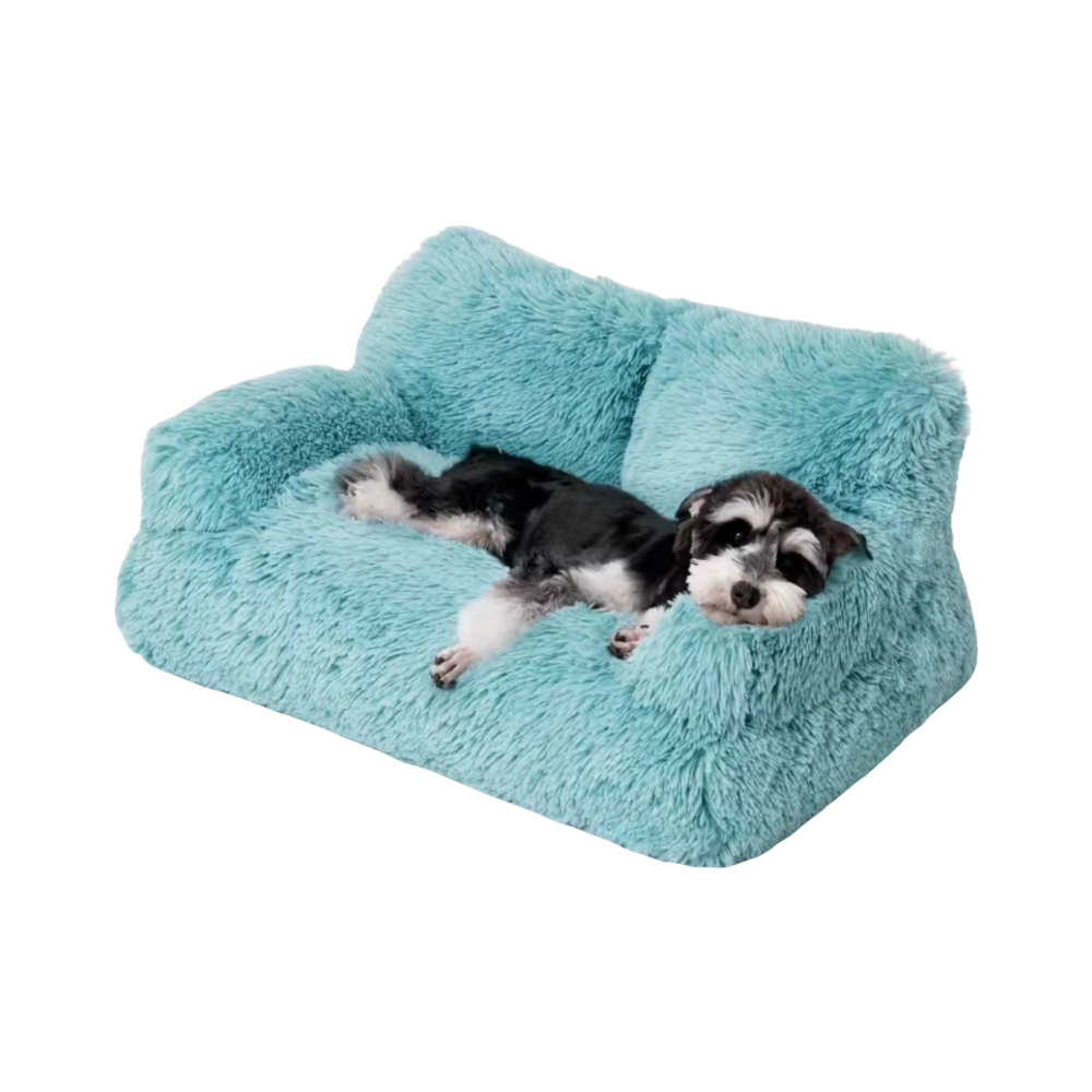 Elevated Pet Sofa Bed | Washable Plush Bed for Small Dogs & Cats