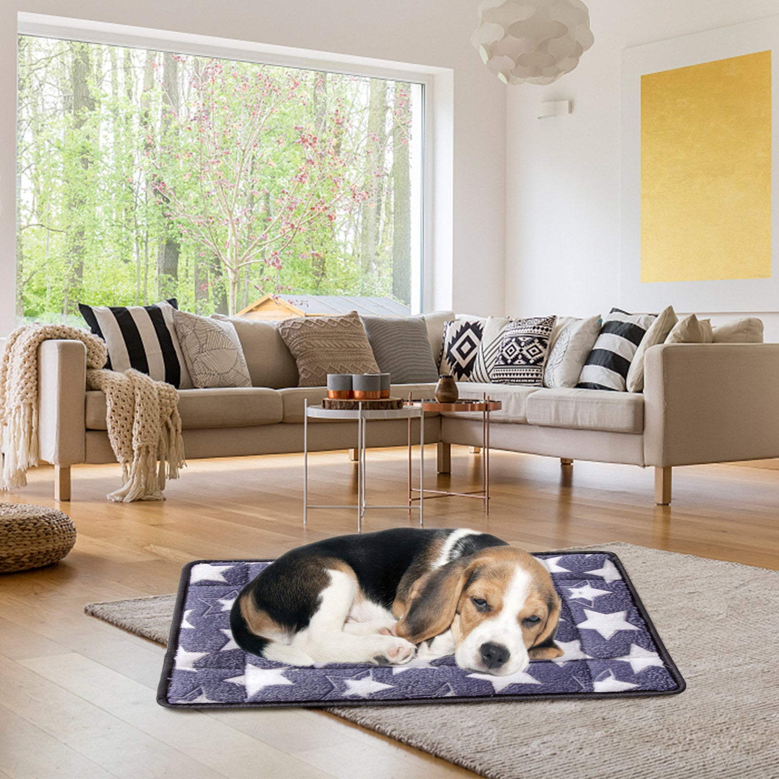 WANYNG Dog Cooling Mat For Large Dogs 2 In 1 Pet Cooling Pad Dog Bed Crate Pad Durable Cooling Dog Bed Mats For Small Medium Large Dogs Cats